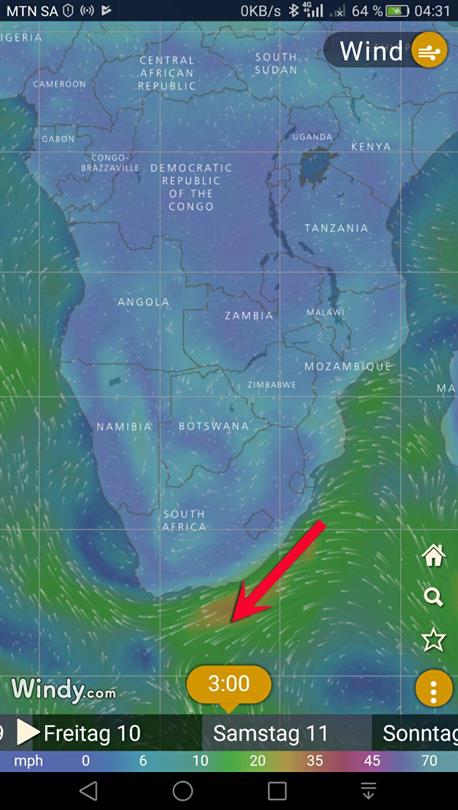 Wir planen, ein kleines Wetterfenster zu nutzen, um die 450 Seemeilen von Richards Bay nach Port Elizabeth zu segeln.